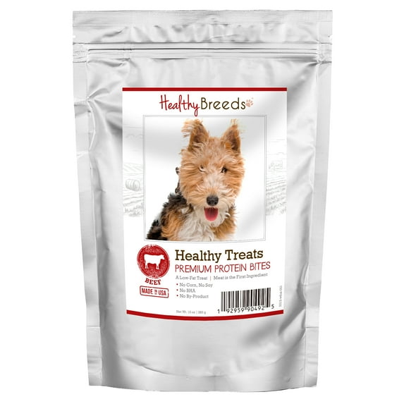 Healthy Breeds Wire Fox Terrier Healthy Treats Premium Protein Bites Beef 10 oz