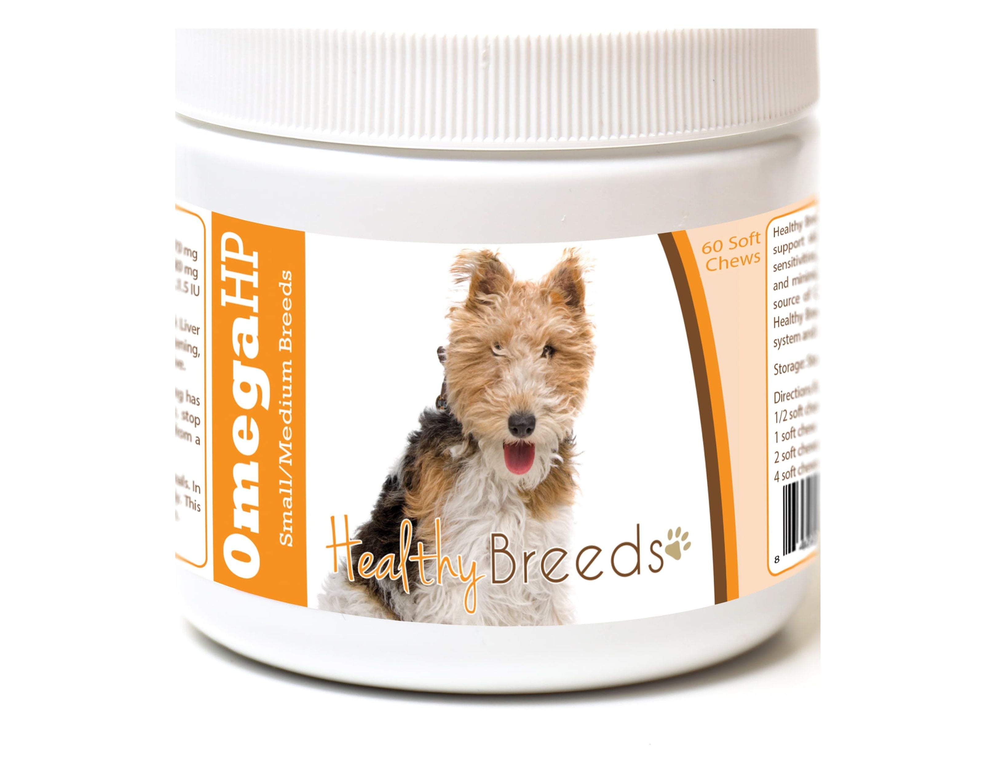 Healthy Breeds Wire Fox Terrier Omega HP Fatty Acid Skin and Coat Support Soft Chews