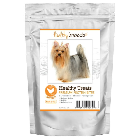 Healthy Breeds Yorkshire Terrier Healthy Treats Premium Protein Bites Chicken Dog Treats 10 oz