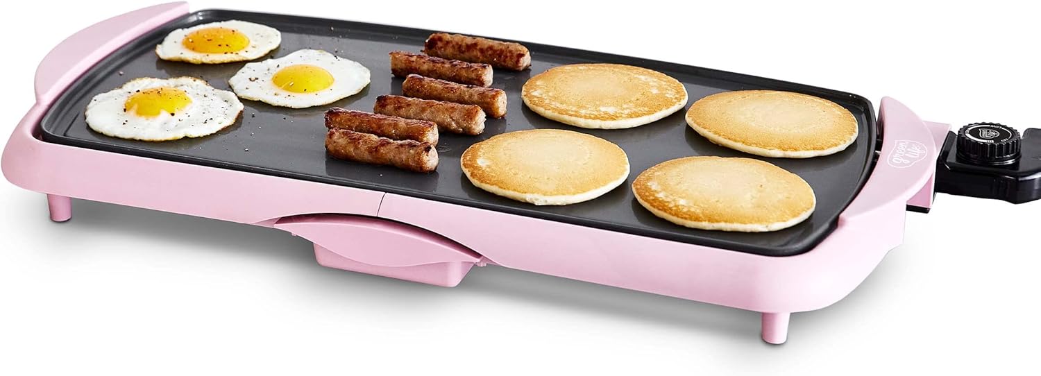 Healthy Ceramic Nonstick, Extra Large 20" Electric Griddle for Pancakes