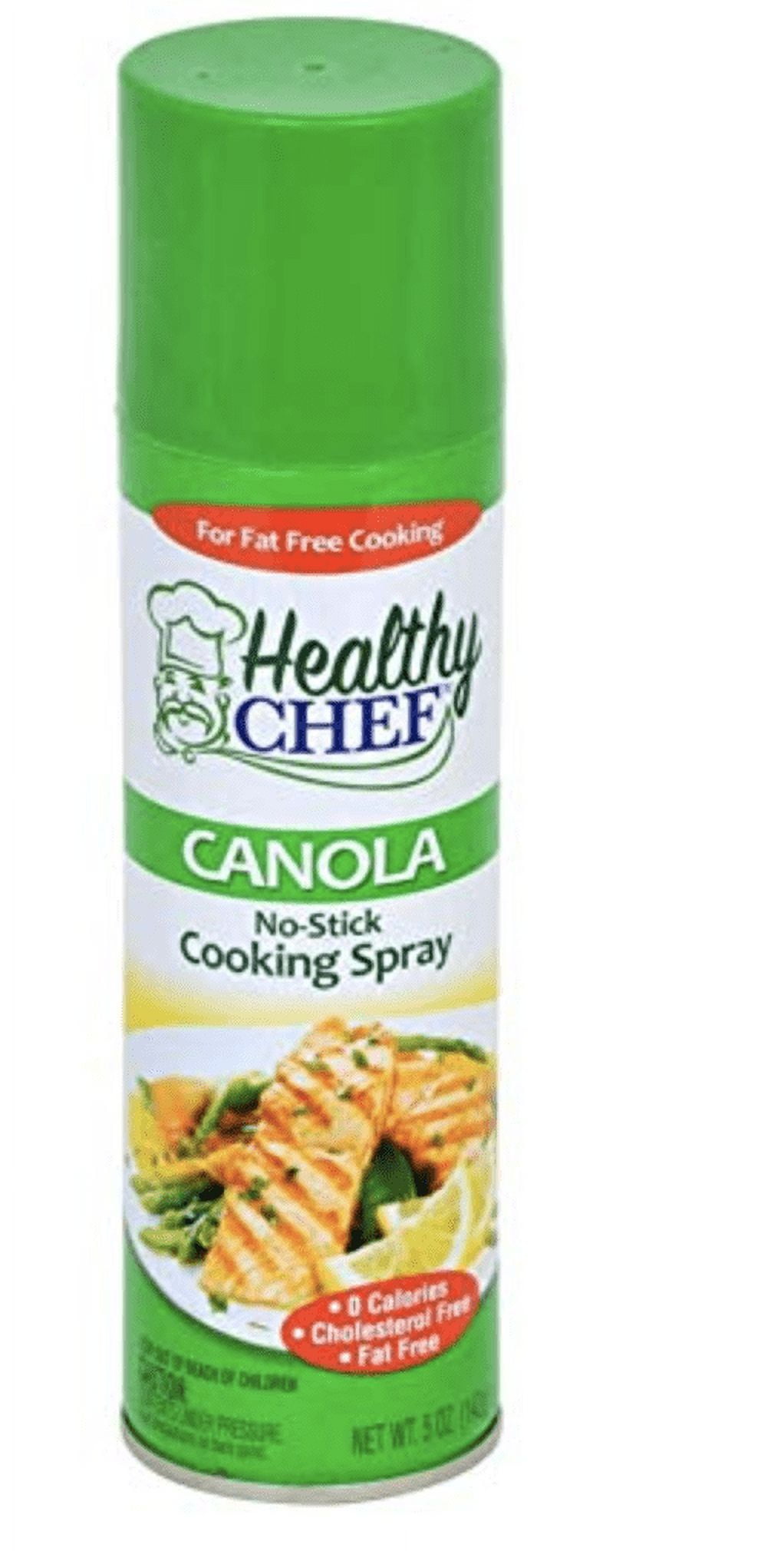 Healthy Chef Canola NonStick Cooking Spray, 5oz. Cans