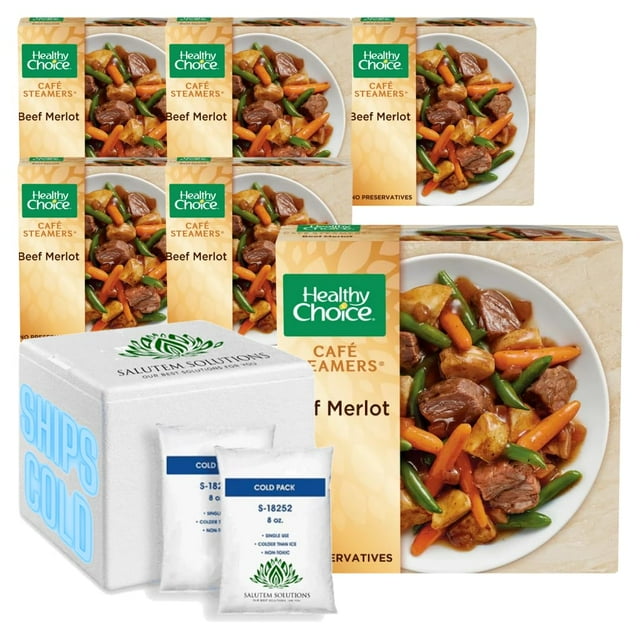 Healthy Choice Café Steamers Beef Merlot Frozen Meal, 9.5 oz Pack of