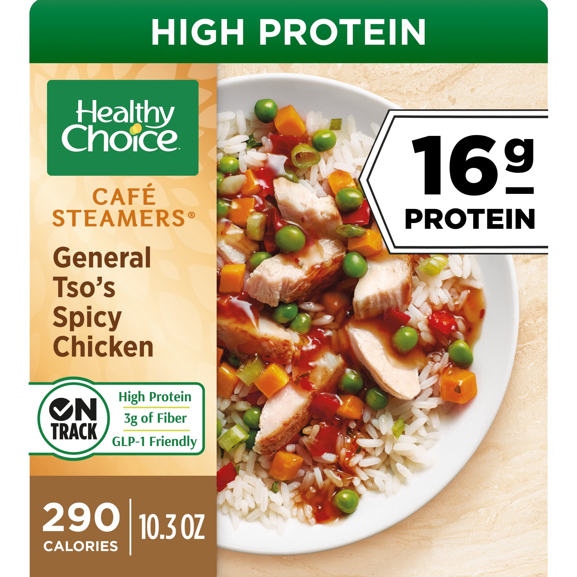 Healthy Choice Cafe Steamers General Tso's Spicy Chicken, Frozen Meal, 10.3 oz. Bowl