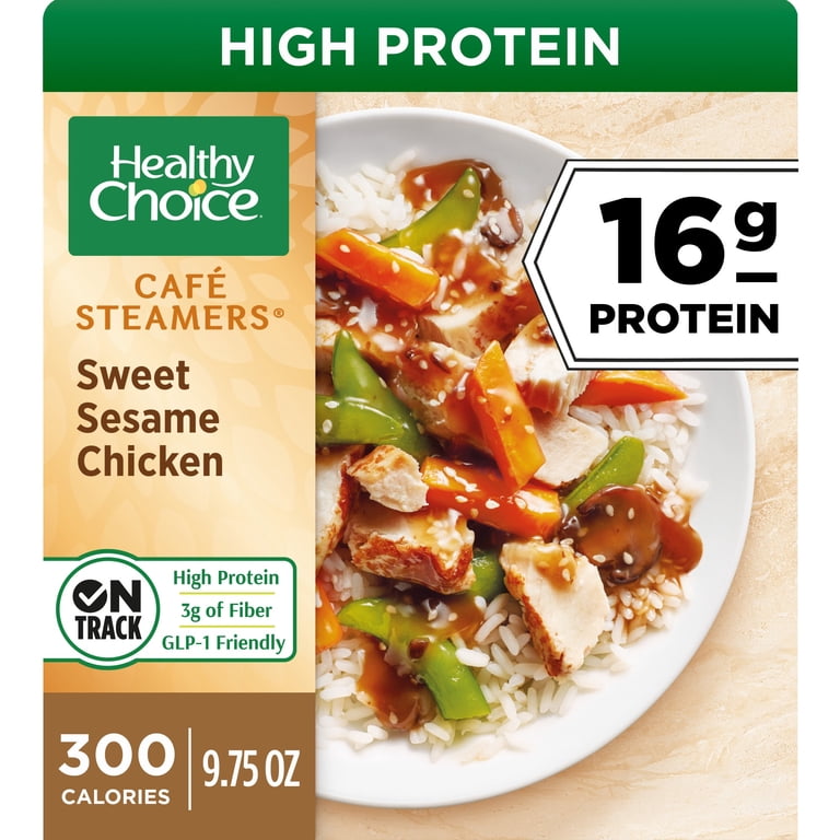 Healthy Choice Cafe Steamers Sweet Sesame Chicken, High Protein