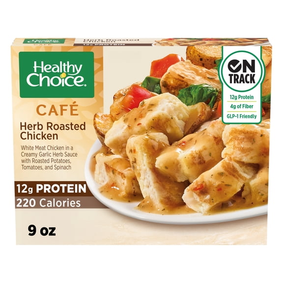 Healthy Choice Herb Roasted Chicken With Vegetables, High Protein Frozen Meal, 9 oz.