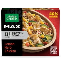 Healthy Choice MAX Protein Bowl Lemon Herb Chicken Frozen Meal, 13.75 oz Bowl (Frozen)