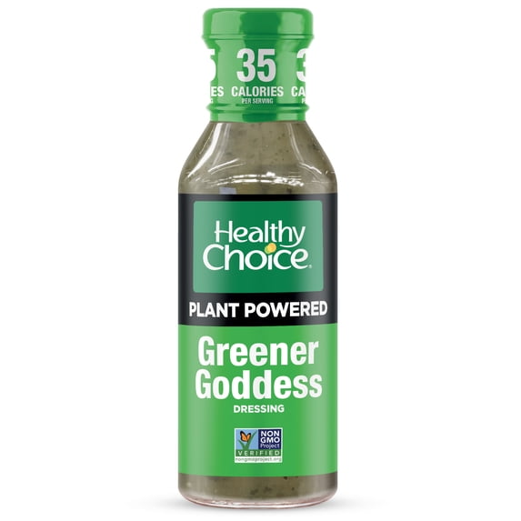 Healthy Choice Power Dressing Plant-Based Salad Dressing, Greener Goddess, 12 oz.