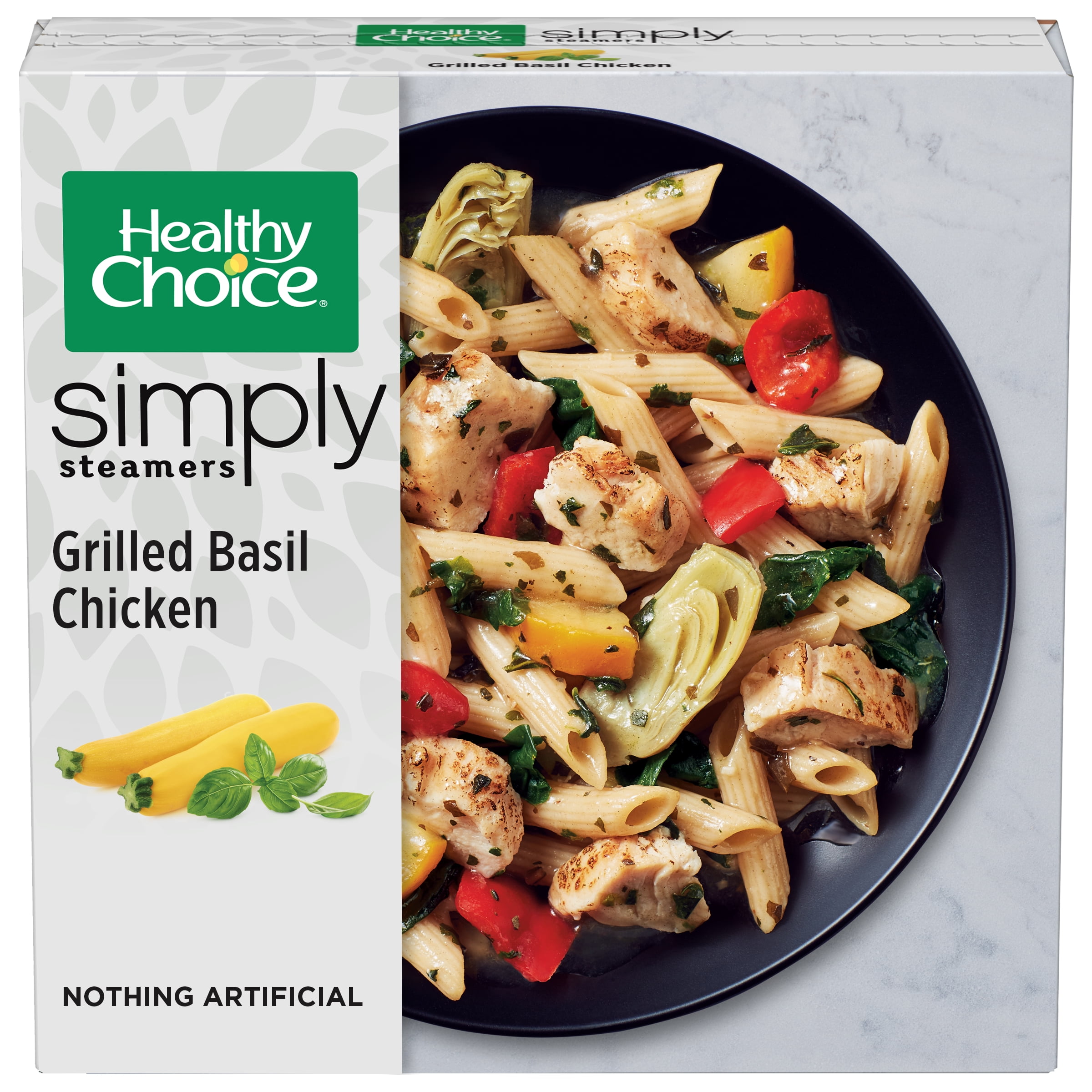 Healthy Choice Simply Steamers Grilled Basil Chicken Frozen Meal, 9.9