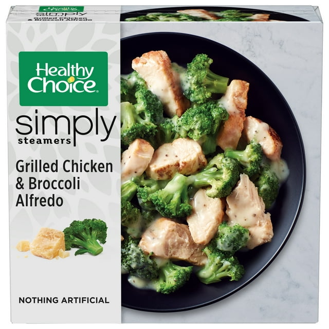 Healthy Choice Simply Steamers Grilled Chicken & Broccoli Alfredo, 9.15 oz (frozen)