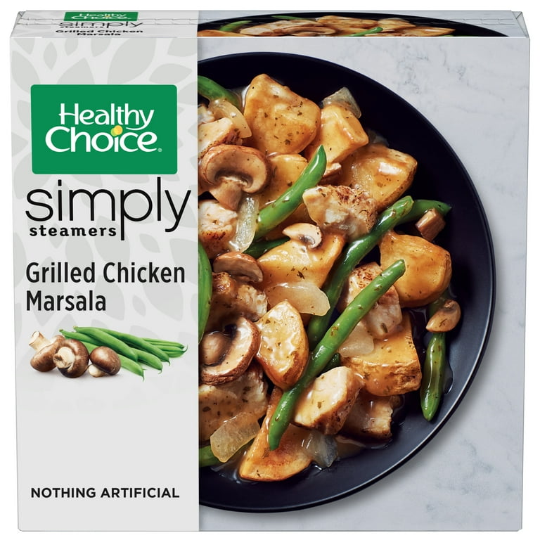 Healthy Choice Simply Steamers Grilled Chicken Marsala Frozen Meal 9.9 oz Bowl Frozen Walmart