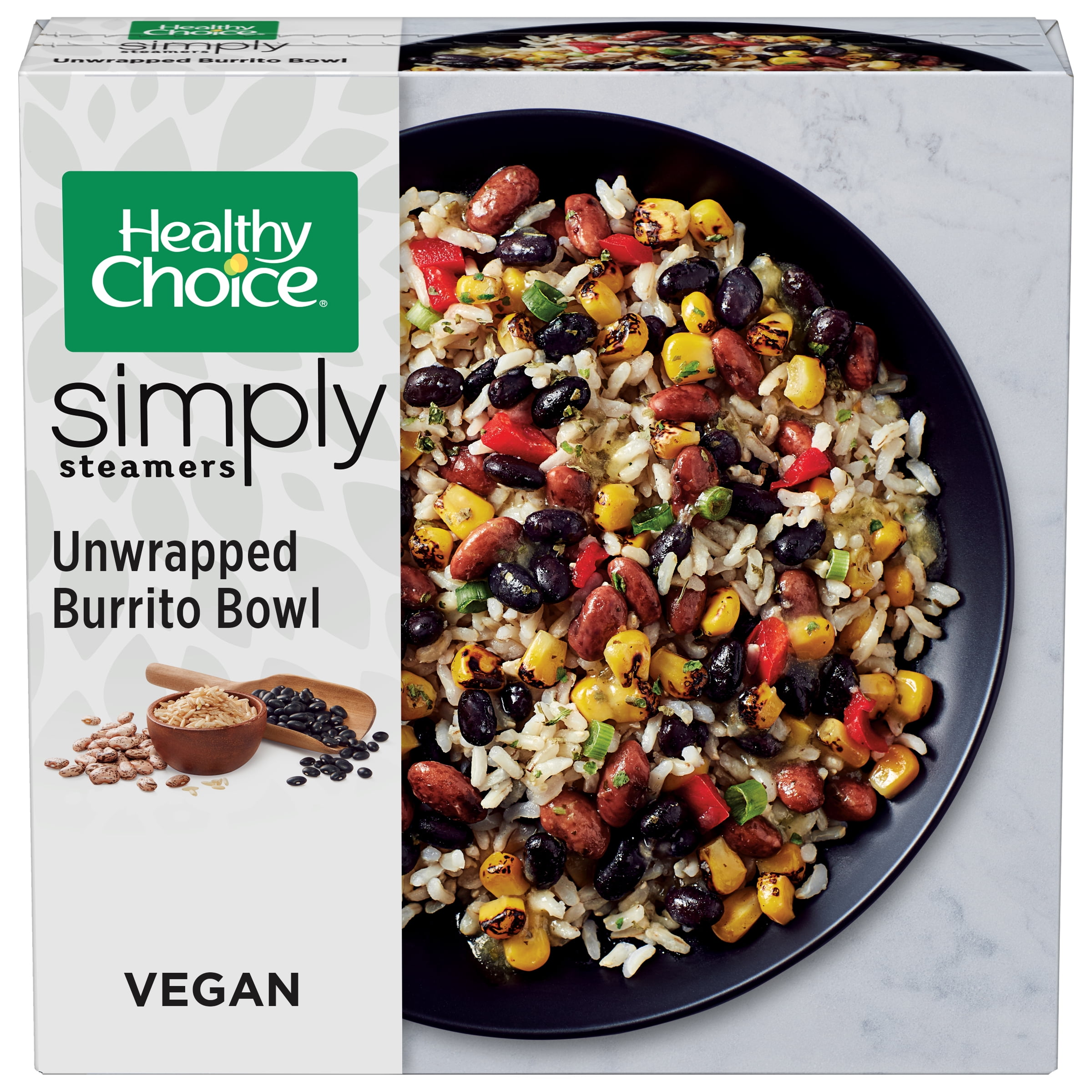 Healthy Choice Simply Steamers Unwrapped Burrito Bowl Frozen Meal, 9 oz
