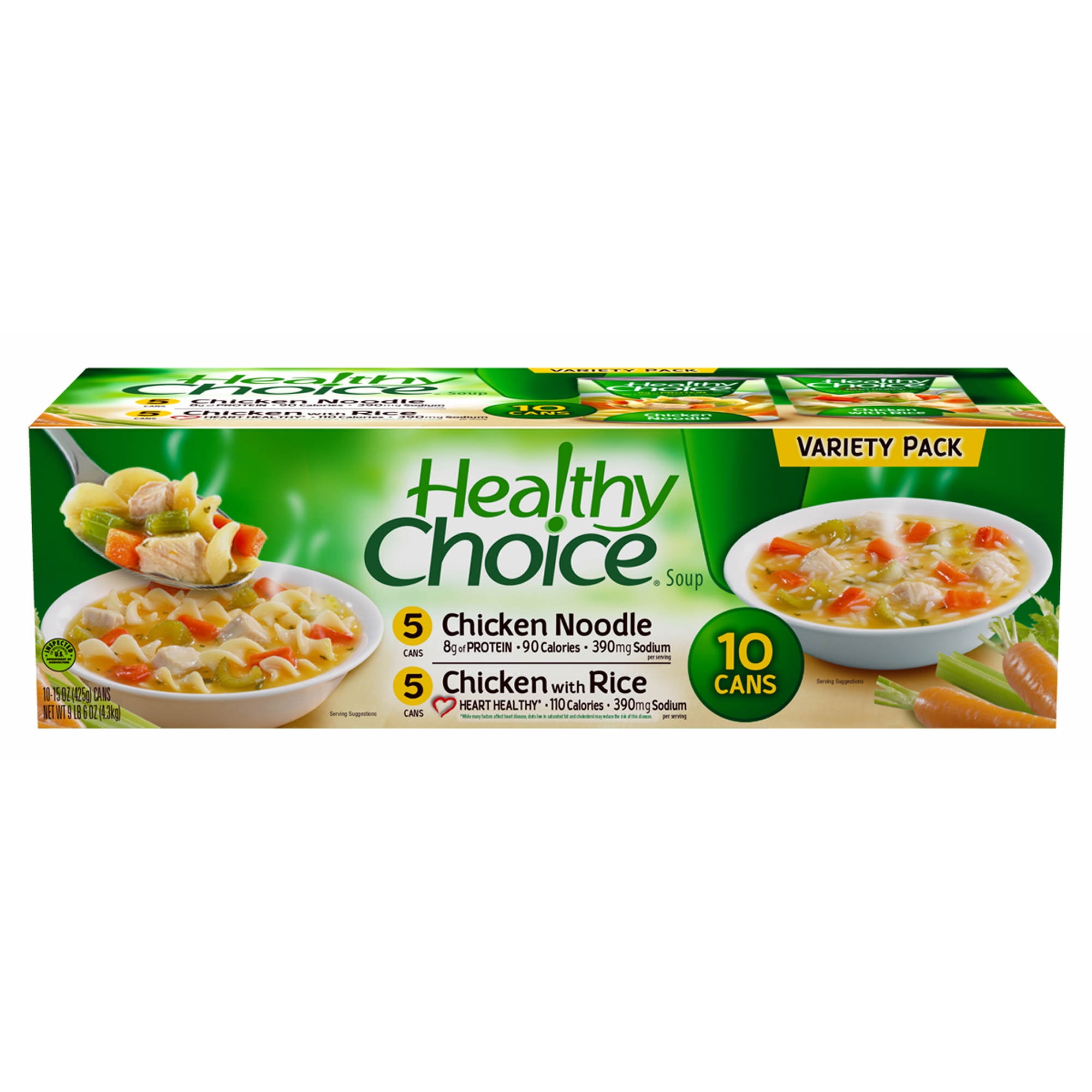 Healthy Choice Soup Variety Pack - 10/15oz cans