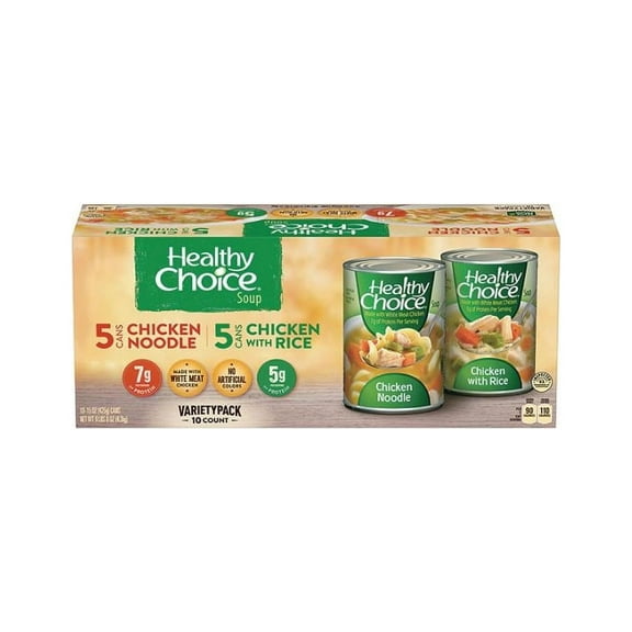 Healthy Choice Variety Pack Soup, 10 pk./15 oz.
