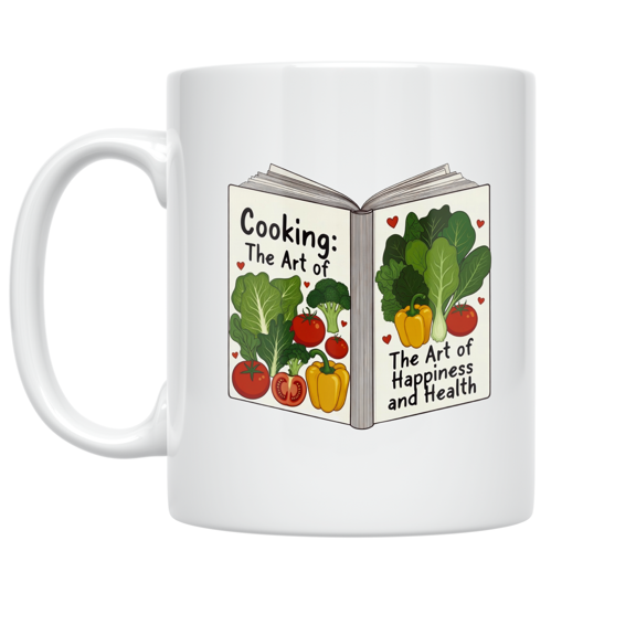 Healthy Cooking Art - Culinary Enthusiast - 11 oz Ceramic Coffee Mug