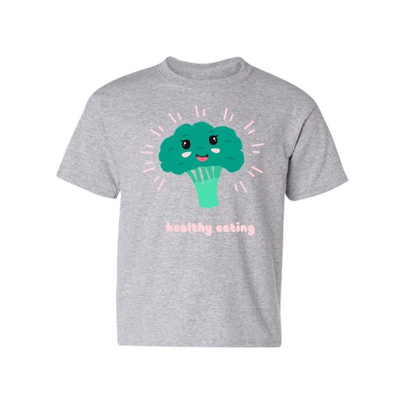 Healthy Eating, Cute Broccoli T-Shirt Juniors -Image by Shutterstock,  x-Small