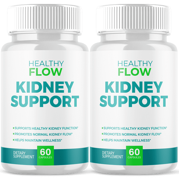 Healthy Flow Kidney Support Pills Advanced Formula Vitamin Supplement Support for Overall Wellness 120 Capsules