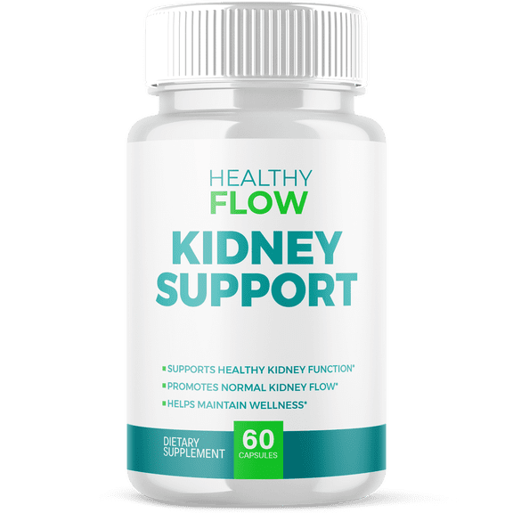 Healthy Flow Kidney Support Pills Advanced Formula Vitamin Supplement Support for Overall Wellness 60 Capsules
