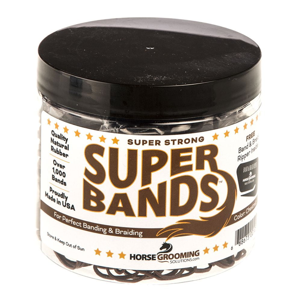 Horse Hair Rubber Bands for Braiding and Banding Super Natural Bands by  Healthy HairCare - Healthy HairCare