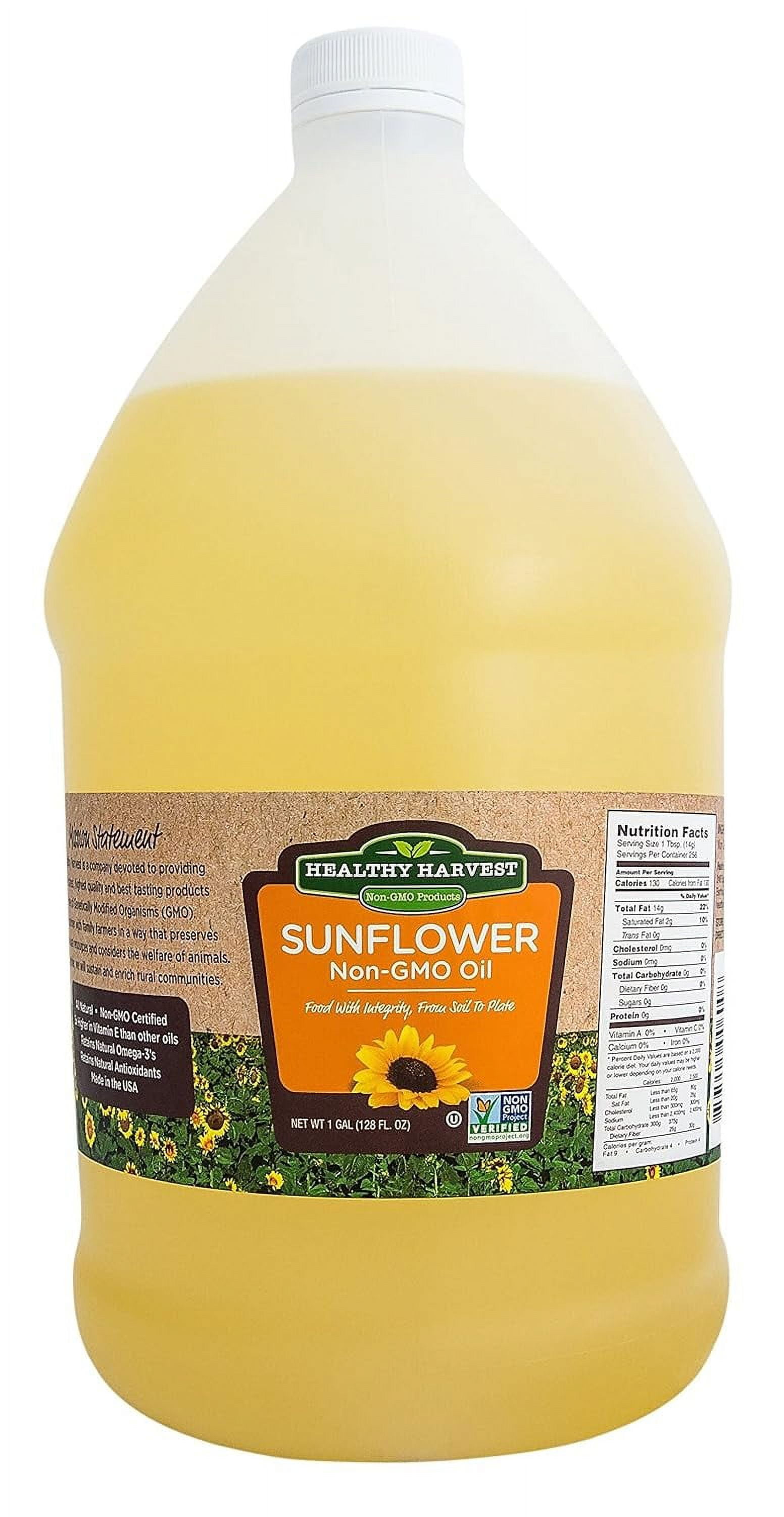 Healthy Harvest NonGMO Sunflower Oil Healthy Cooking Oil for Cooking