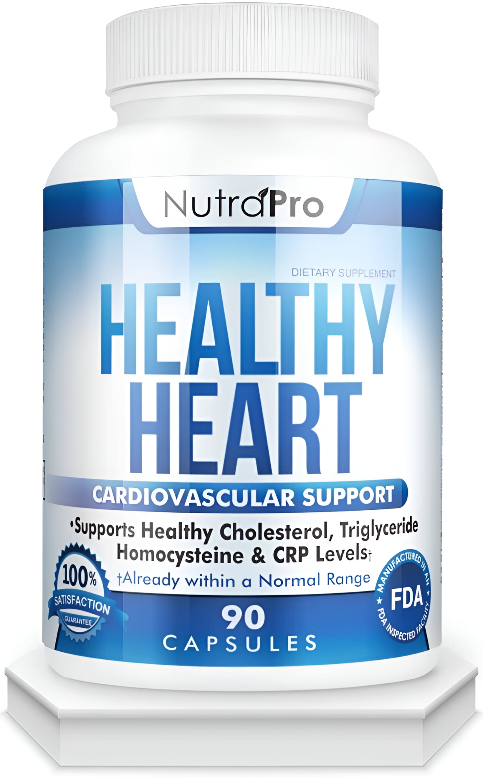 Healthy Heart - Heart Health Support Supplements. Artery Cleanse & Protect. Supports Cholesterol Lowering By NutraPro