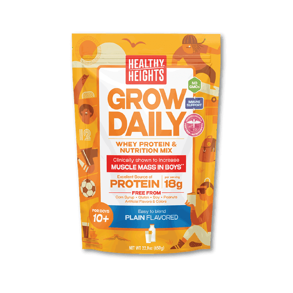 Healthy Heights Kids Protein Shake Mix, Hypoallergenic, Gluten-Free, 22.9 oz Bag