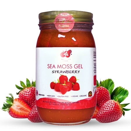 Healthy Herbs | Sea Moss Gel - Strawberry (16oz)