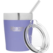 Healthy Human Stainless Steel Tumbler with Straw 12oz, Lilac