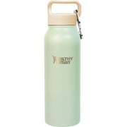 Healthy Human Stainless Steel Water Bottle Peppermint, 21 oz/ 621 ML