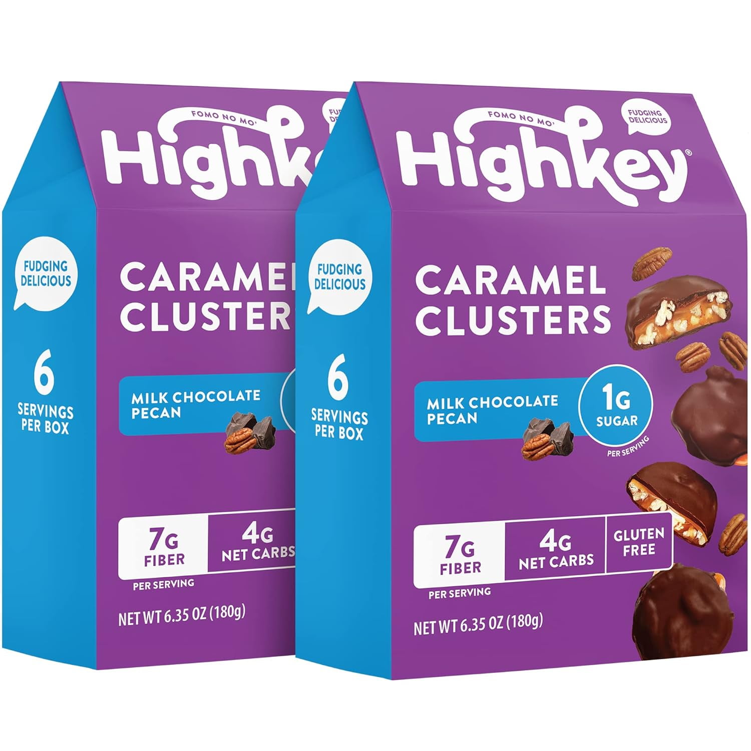 Healthy Keto Chocolate Bars Milk Chocolate Pecan Caramel Clusters 6