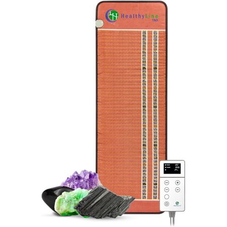 HealthyLine Full Body Gemstone Heating Mat for Back, 72 x 24