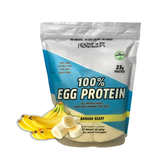 "Healthy N Fit 100 % Egg Protein Banana Blast Flavor, 2 Lb"