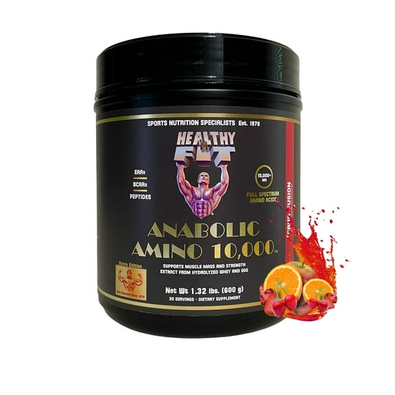 Healthy N Fit Anabolic Amino 10,000 Powder Fruit Fusion 1.32 lbs