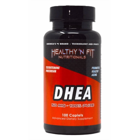 Healthy 'N Fit Dhea - 50 Mg - 100 Capsules. Support Hormone Balance and Lean Muscle.