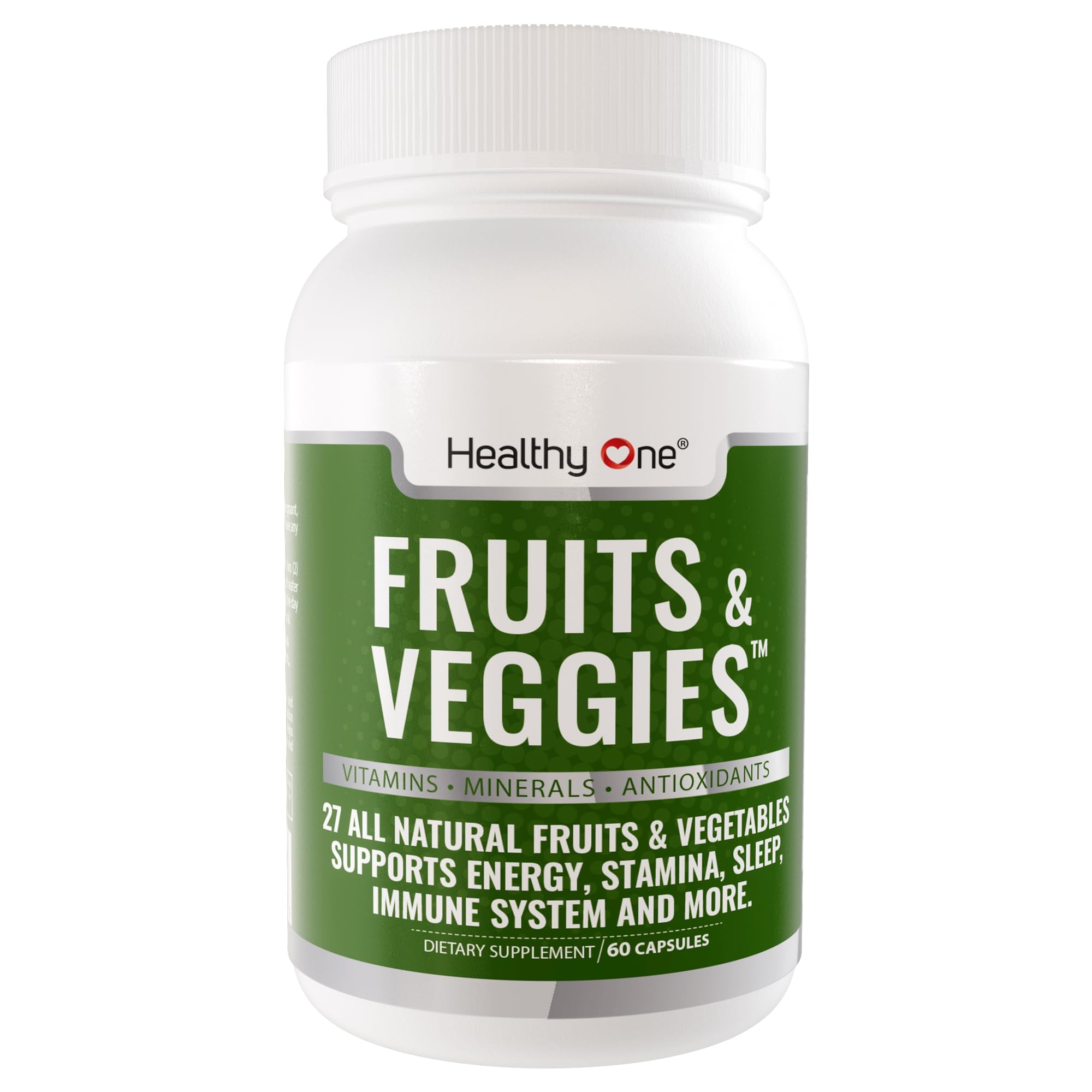 Healthy One Fruits and Veggies Supplement 27 Superfood Fruits and Vegetables Vitamins Daily