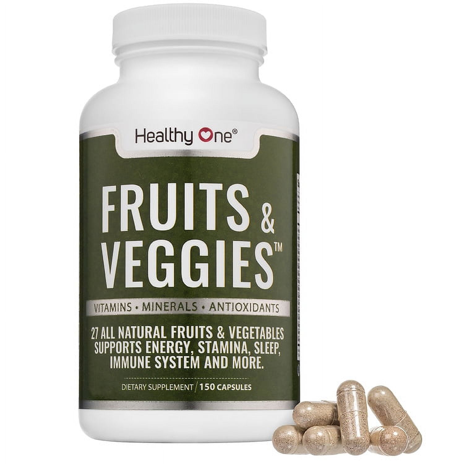 Healthy One Fruits and Veggies Supplement 27 Superfood Fruits and