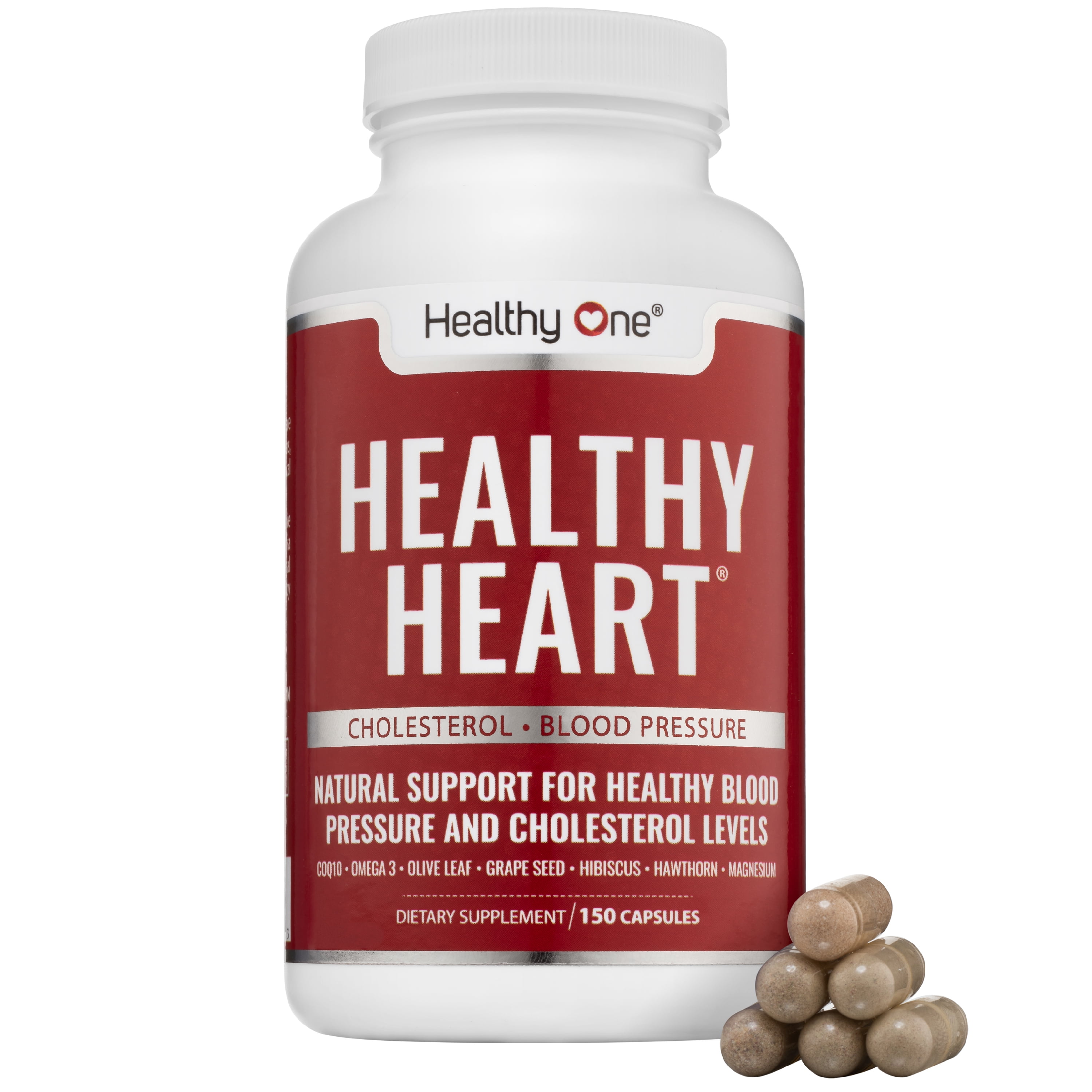 Healthy One Healthy Heart Blood Flow & Heart Health Supplement with