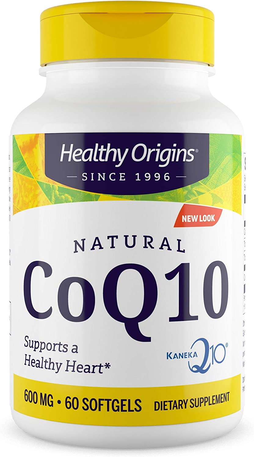Healthy Origins CoQ10 600 mg, Kaneka Q10, Non-GMO, Gluten Free