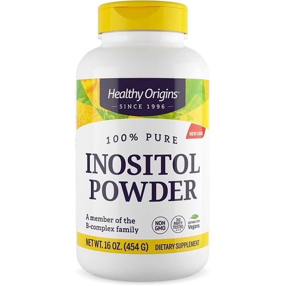 Healthy Origins 100% Pure Inositol Powder, 16 Oz