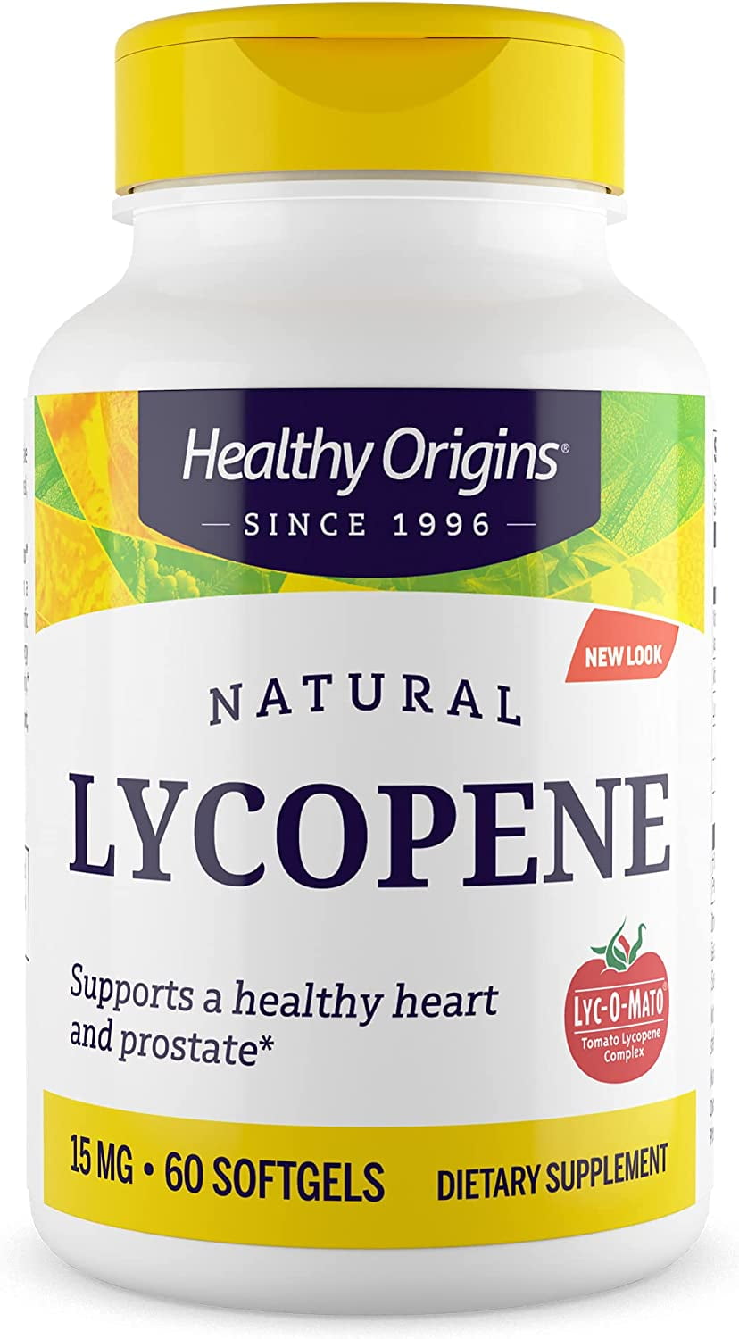 Healthy Origins Lycopene 15 mg (Natural, NonGMO, Gluten Free, Skin