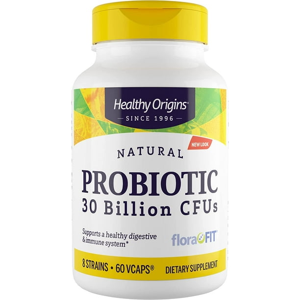 Healthy Origins Probiotic 30 Billion CFU's (Shelf Stable, Non-GMO ...