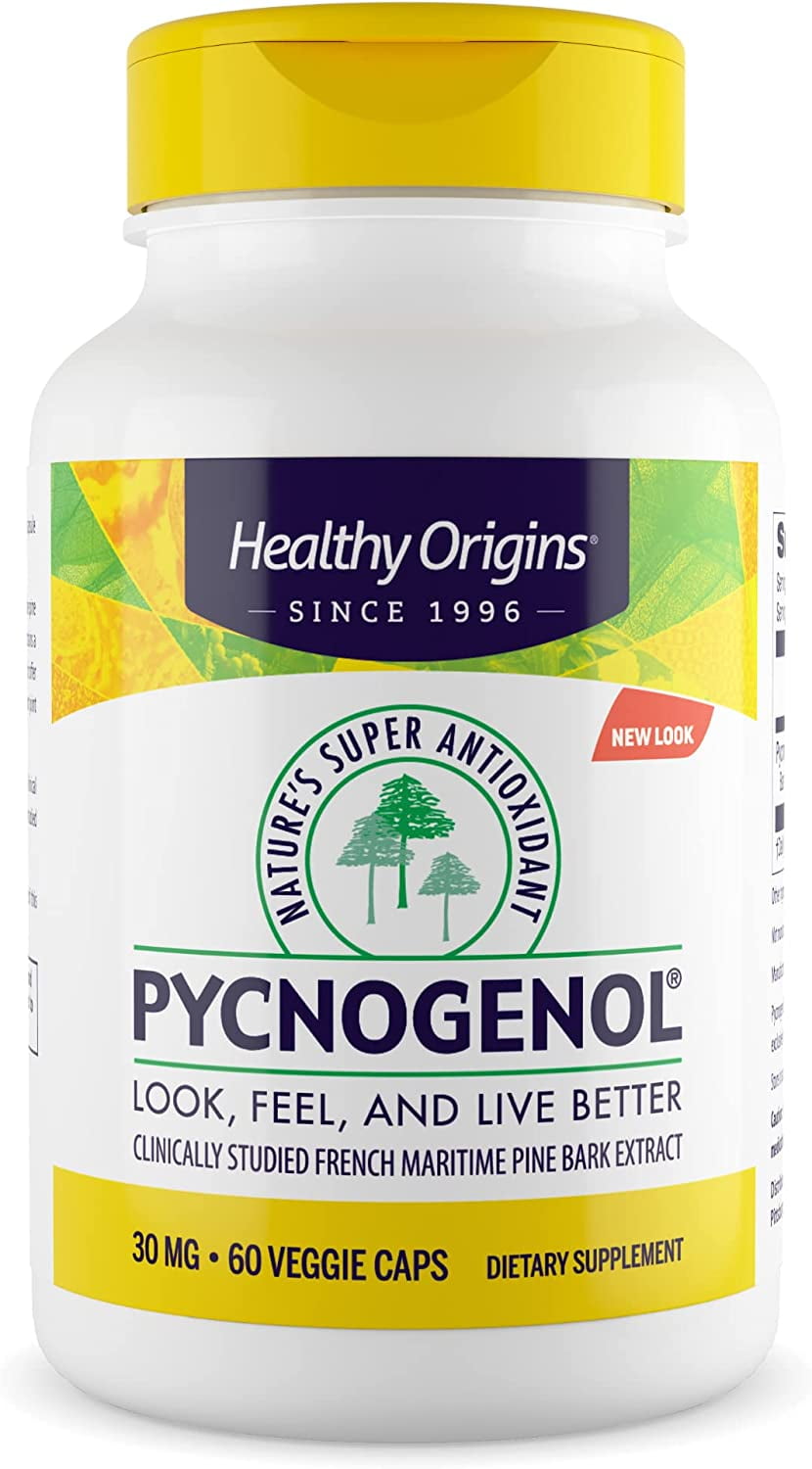 Healthy Origins Pycnogenol 30 mg (Nature's Super Antioxidant, NonGMO