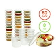 thumbnail image 1 of Healthy Packers Clear Plastic Leakproof Soup Food Storage Container (50 Count), 1 of 7