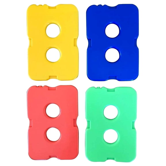 Healthy Packers Healthy Packers Ice Pack for Lunch Box - Freezer Packs - Original Cool Pack | Slim & Long-Lasting Ice Packs for Your Lunch or Cooler Bag (4 Pack -Colored)