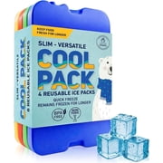 Healthy Packers Healthy Packers Ice Pack for Lunch Box - Freezer Packs - Original Cool Pack | Slim & Long-Lasting Ice Packs for Your Lunch or Cooler Bag (4 Pack