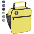 Healthy Packers Insulated Lunch Bag with Backpack Clip and Water Bottle ...