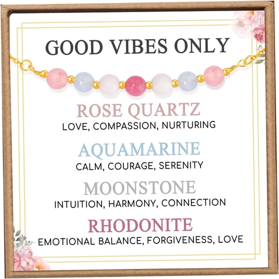 Healthy Pregnancy Gifts for Women, Moonstone Hope Bracelet for New Moms