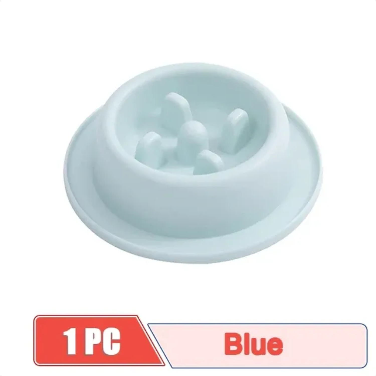 Healthy Slow Feeding AntiSwallow Plastic Food Bowl for Dogs and Cats