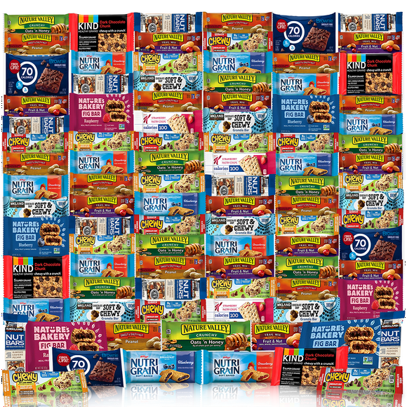 Healthy Snacks (Basket 114 Count) Healthy Snacks & Snacks Gift Variety Package Gift Arrangement Perfect for Men, Women, Adults, Office, School, College, Work, Employee Appreciation - Gift Basket