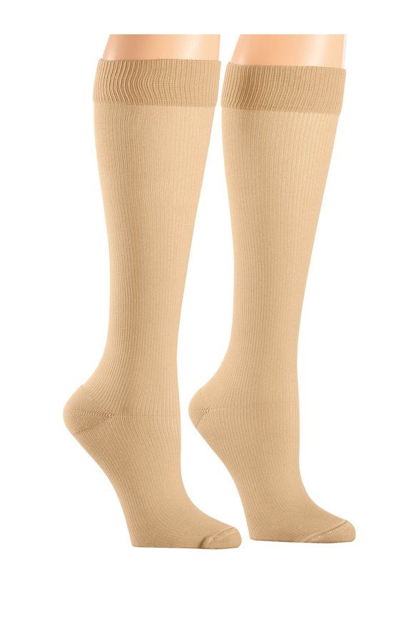 Healthy Steps Compression Socks 15-20 mmHg, Tan, X-Large