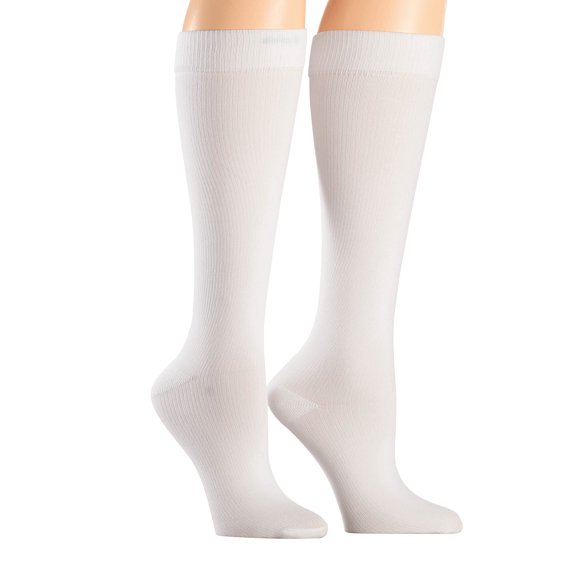 Healthy Steps Compression Socks 15-20 mmHg, White, X-Large